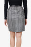Alexander Wang Black And White Lambskin Skirt Size XS