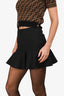 Red Valentino Black Flared Mini Skirt Size 38