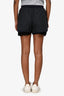 Sacai Luck Navy Cotton Shorts w/ Silk/Lace Lining Size 1