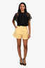 Miu Miu 2012 Yellow Cotton Shorts Size 36