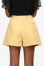 Miu Miu 2012 Yellow Cotton Shorts Size 36
