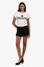 Pre-Loved Chanel™ Black Silk Blend Flared Mini Shorts Size 34