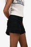 Pre-Loved Chanel™ Black Silk Blend Flared Mini Shorts Size 34