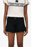 Pre-Loved Chanel™ Black Silk Blend Flared Mini Shorts Size 34