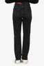 Agolde Dark Grey Edged Waist Frayed Hem Jeans Size 24