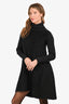 Louis Vuitton Dark Grey Wool/Mohair Turtleneck Dress Size XS