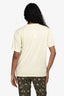 Acne Studios Light Neon Yellow Cotton Face T-Shirt Size S
