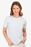 Burberry Light Blue 'TB' Embroidered T-Shirt Size S