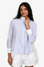 Sacai Luck Blue/White Cotton/Mesh Shirt Size 1