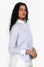 Sacai Luck Blue/White Cotton/Mesh Shirt Size 1