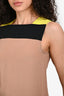 Gucci Black/Brown Silk Sleeveless Top Size 38