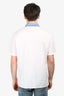 Hermès White Cotton Blue Lapel Short Sleeves Top Size 16/41 Men
