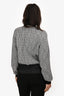 3.1 Phillip Lim Grey Textured Cinched Waist Zip-Up Jacket Size 6