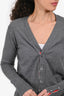 Thom Browne Grey Wool Cardigan Size 0