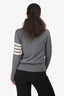 Thom Browne Grey Wool Cardigan Size 0