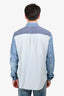 Louis Vuitton Blue Denim Patterned Button Up Shirt Size XXL Mens