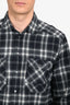 Louis Vuitton Grey Tartan Pattern Button Up Shirt Size XXL Mens