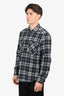 Louis Vuitton Grey Tartan Pattern Button Up Shirt Size XXL Mens