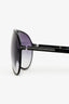Christian Dior Black Oversized Aviator Sunglasses