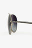 Pre-Loved Chanel™ Grey Wire Frame Aviator Sunglasses