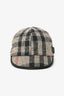 Burberry Brown Wool/Leather Novacheck Newsboy Cap Size L