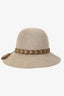 Hermès Brown Rabbit Felt Tasseled Hat Size 55