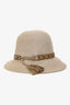 Hermès Brown Rabbit Felt Tasseled Hat Size 55