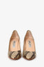 Jimmy Choo Brown Snakeskin Heels Size 35.5