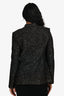 St. John Black Sequin Embellished Blazer Jacket Size 2