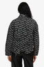 Alexander Wang Black Denim Monogram Jacket Size XS