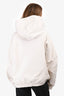 Balenciaga 2022 White Logo Embroidered 'Be Different' Hoodie Size M