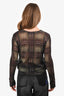 Max Mara Studio Green Tartan Patterned Sweater Est. Size XS