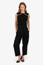 Max Mara Black Wool High Waist Pants With Belt Size 6 US