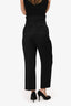 Max Mara Black Wool High Waist Pants With Belt Size 6 US