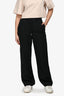 Toteme Black Linen Drawstring Pants Size 34
