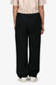 Toteme Black Linen Drawstring Pants Size 34