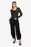 Toteme Navy Denim Barrel Leg Jeans Size 27/30