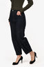 Toteme Navy Denim Barrel Leg Jeans Size 27/30