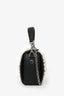 Alexander McQueen Black Leather Faux Pearl Embellished Box Crossbody