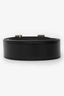 Hermes 2011 Black/Brown H Buckle Belt Palladium Hardware Size 90
