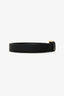 Versace Black Leather Medusa Embellished Buckle Belt Size 44