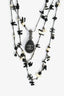 Pre-Love Chanel™ 2011 Silver Tone Metal Bead Embellished Multi-strand Necklace
