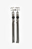 Pre-Loved Chanel™ 2010 Silver Tone Metal Fringe Ear Pendants