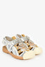 Gucci Cream Jewel Mesh Sandals Size 37.5
