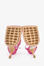 Bottega Veneta Magenta 'Stretch' Wrap Heels Size 38