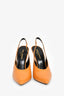Saint Laurent Dark Yellow Patent 'Venus' Slingback Heels Size 39