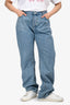 The Frankie Shop Light Wash Denim Straight Leg Jeans Size L