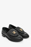 Pre-Loved Chanel™ Black Quilted Leather Tab CC Turnlock Loafers Size 38.5