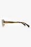 Celine Gold Metal 'Triomphe 01' Sunglasses with Pouch Case