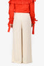 CO Cream Crepe Wide Leg Pants Size L